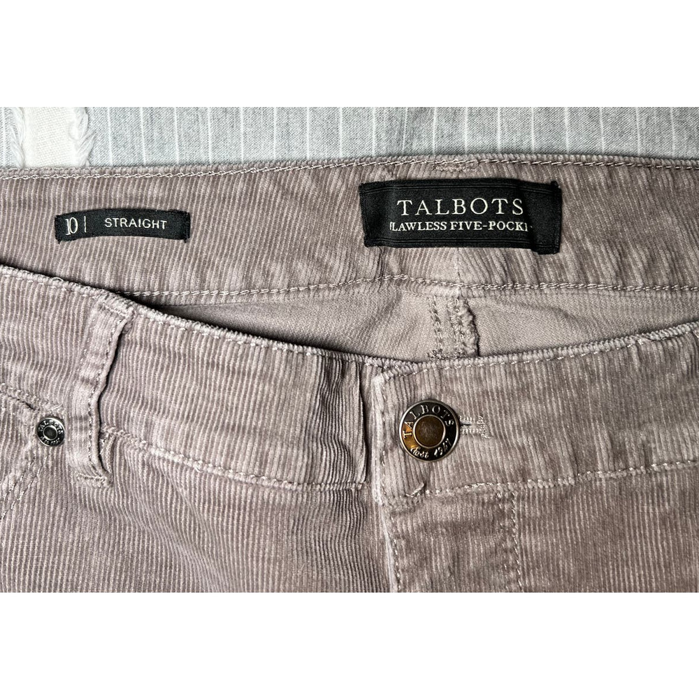 Talbots Straight Flawless Five Pocket Corduroy Pants Size 10 - Picture 7 of 8